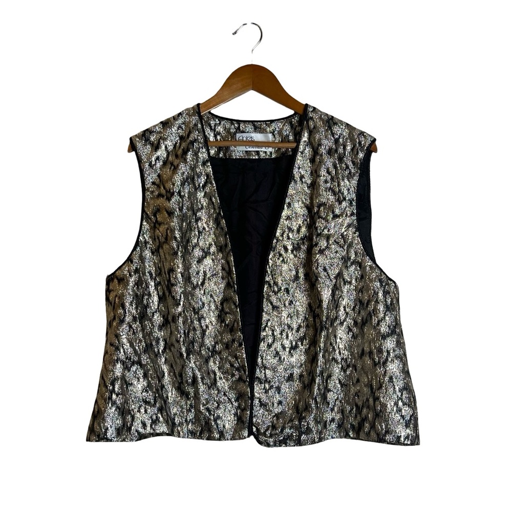 Antels by Conrad C vintage metallic vest. Size 18